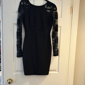 Mystic Black Lace Long Sleeve Dress